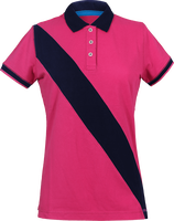 Polo Shirt Women diagonal strip