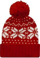 Bobble Hat with Jacquard pattern